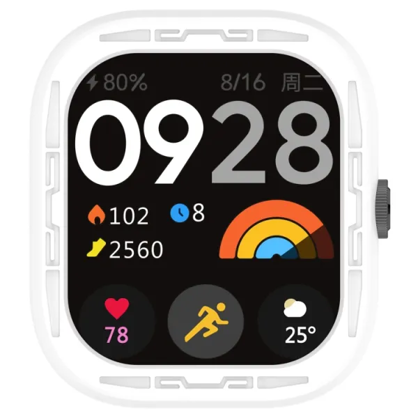 TPU HALF COVER Kryt pre Redmi Watch 4 biely