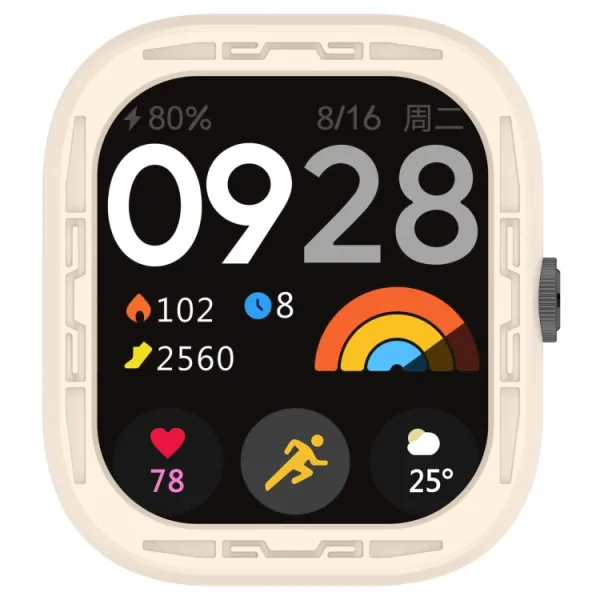 TPU HALF COVER Kryt pre Redmi Watch 4 béžový