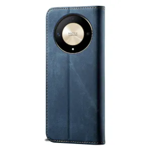 DENIM Peňaženkový kryt pre Honor Magic6 Lite 5G modrý