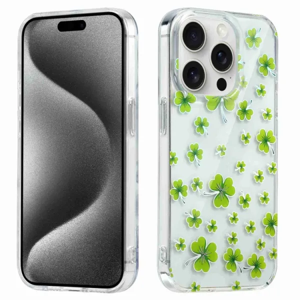 BLOOM Ochranný kryt pre Apple iPhone 15 Pro CLOVER