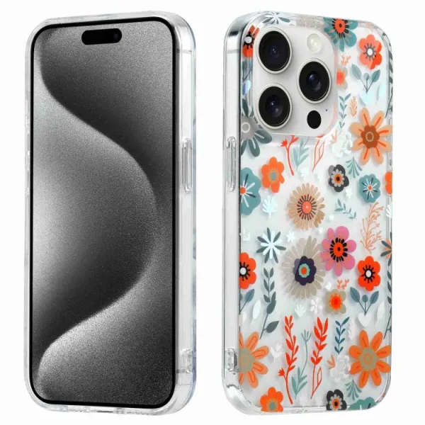 BLOOM Ochranný kryt pre Apple iPhone 15 Pro FLORAL