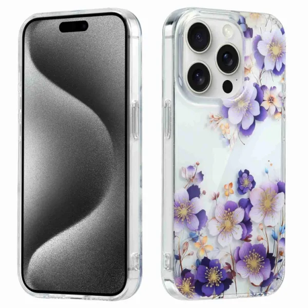 BLOOM Ochranný kryt pre Apple iPhone 15 Pro Max PURPLE