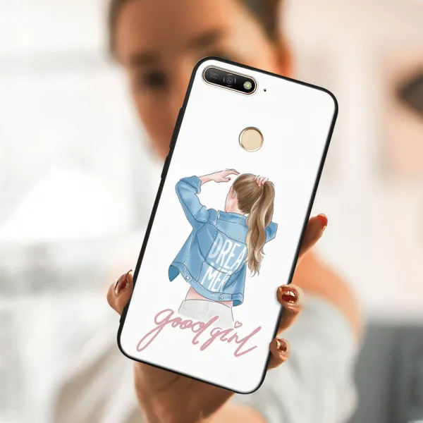 MY ART Ochranný kryt pre Huawei Y6 Prime 2018 GOOD GIRL (130)