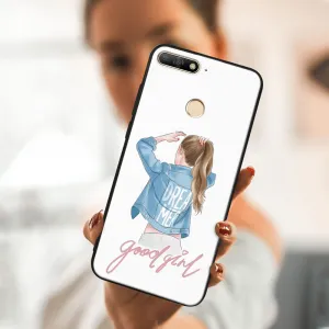 MY ART Ochranný kryt pre Huawei Y6 Prime 2018 GOOD GIRL (130)