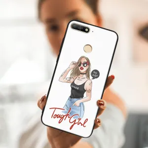 MY ART Ochranný kryt pre Huawei Y6 Prime 2018 TOUGH GIRL (131)