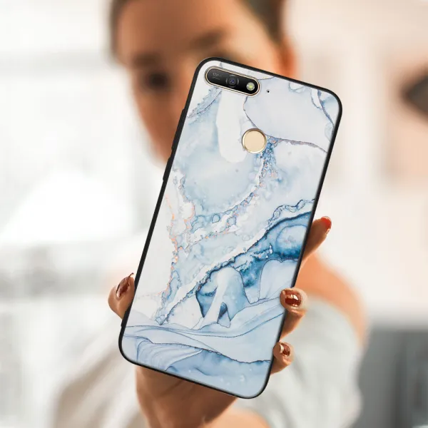 MY ART Ochranný kryt pre Huawei Y6 Prime 2018 LIGHT BLUE (149)