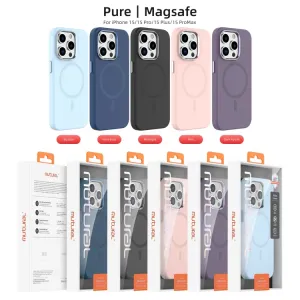 MUTURAL SILICONE MAGSAFE Ochranný kryt Apple iPhone 15 Pro Max tmavomodrý