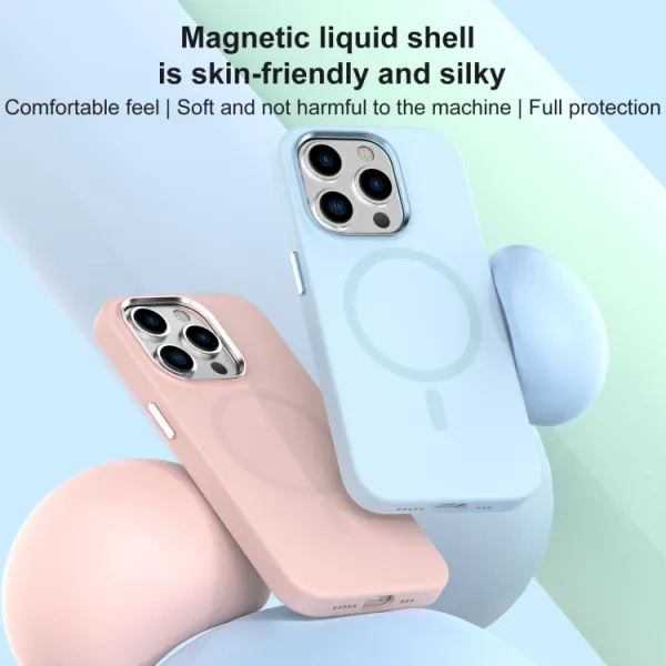 MUTURAL SILICONE MAGSAFE Ochranný kryt Apple iPhone 15 Pro Max ružový