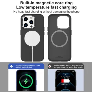 MUTURAL SILICONE MAGSAFE Ochranný kryt Apple iPhone 15 Pro Max ružový