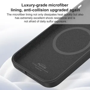 MUTURAL SILICONE MAGSAFE Ochranný kryt Apple iPhone 15 Pro Max ružový