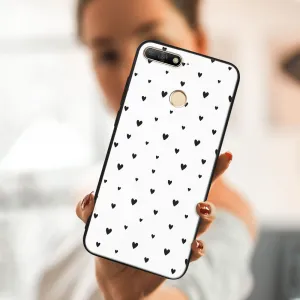 MY ART Ochranný kryt pre Huawei Y6 Prime 2018 BLACK HEARTS (167)