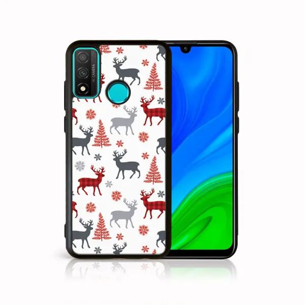 MY ART Kryt s vianočným dizajnom Huawei P Smart 2020 DEER (068)