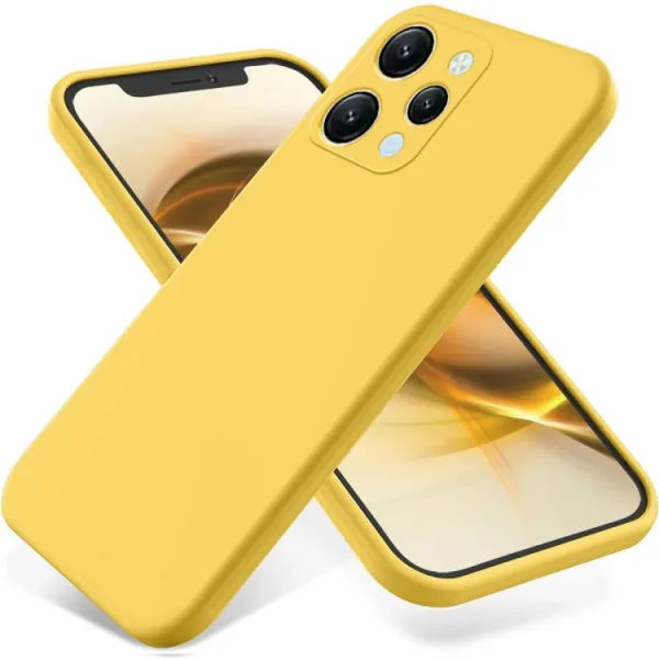 RUBBER Ochranný kryt pre Xiaomi Redmi 12 žltý