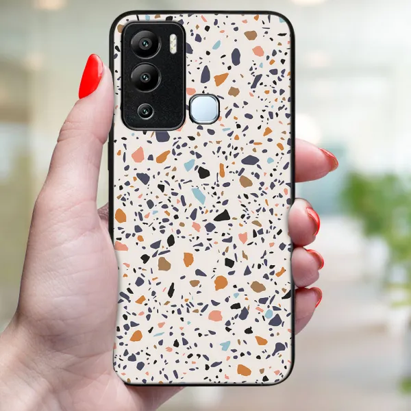 MY ART Ochranný kryt pre Infinix Hot 12i BEIGE TERRAZZO (162)