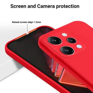 RUBBER Ochranný kryt pre Xiaomi Redmi 12 červený