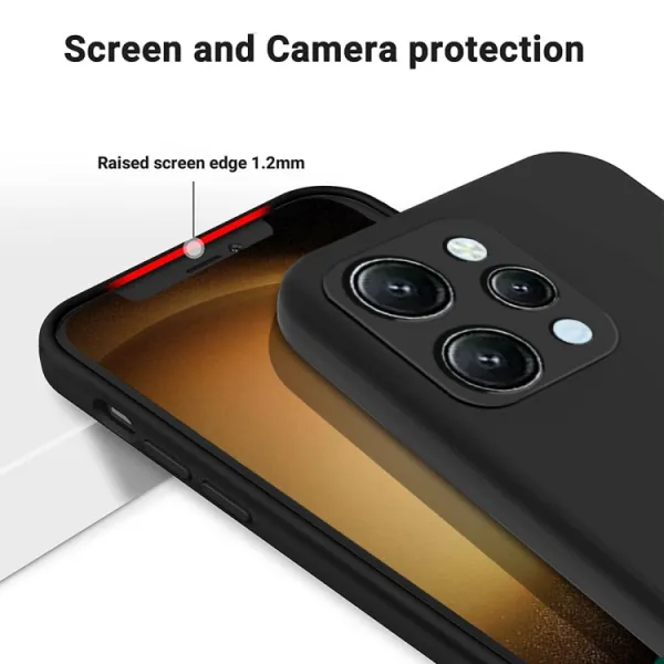 RUBBER Ochranný kryt pre Xiaomi Redmi 12 čierny