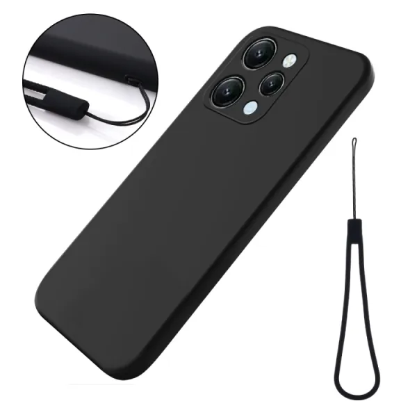 RUBBER Ochranný kryt pre Xiaomi Redmi 12 čierny