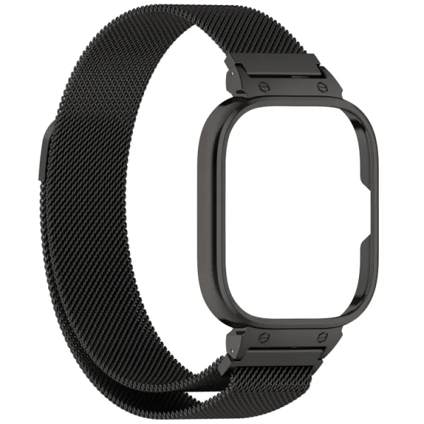 SET MILANESE Kovový obal na hodinky + remienok CMF Watch Pro čierny
