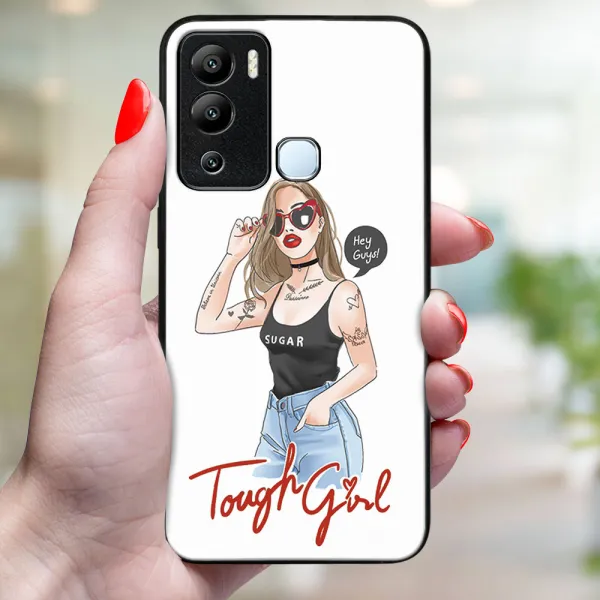 MY ART Ochranný kryt pre Infinix Hot 12i TOUGH GIRL (131)