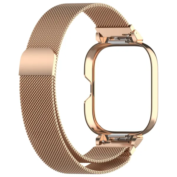 SET MILANESE Kovový obal na hodinky + remienok CMF Watch Pro ružovozlatý