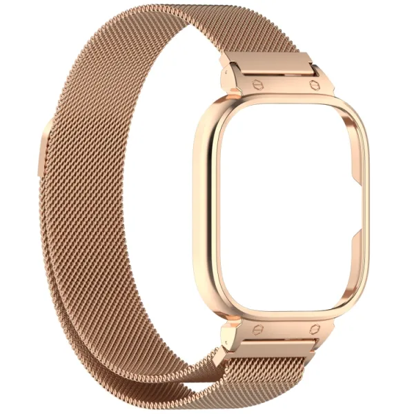 SET MILANESE Kovový obal na hodinky + remienok CMF Watch Pro ružovozlatý