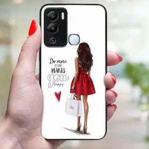 MY ART Ochranný kryt pre Infinix Hot 12i RED DRESS (137)