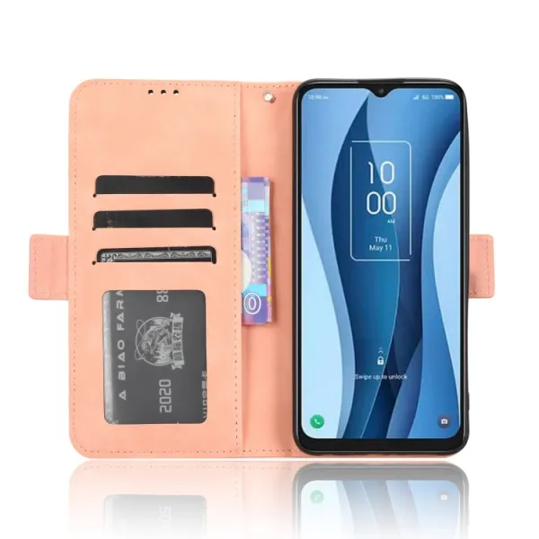 SLOT Peňaženkový obal pre TCL 40 NXTPAPER 5G ružový