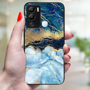 MY ART Ochranný kryt pre Infinix Hot 12i BLUE MARBLE (141)
