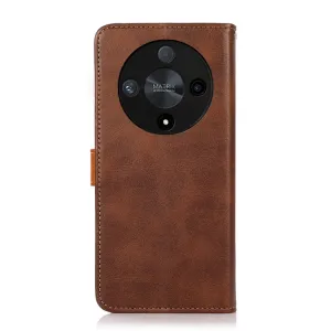 KHAZNEH DUAL-COLOR Peňaženkový kryt pre Honor Magic6 Lite 5G hnedý