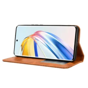 BUSINESS Peňaženkový kryt pre Honor Magic6 Lite 5G hnedý
