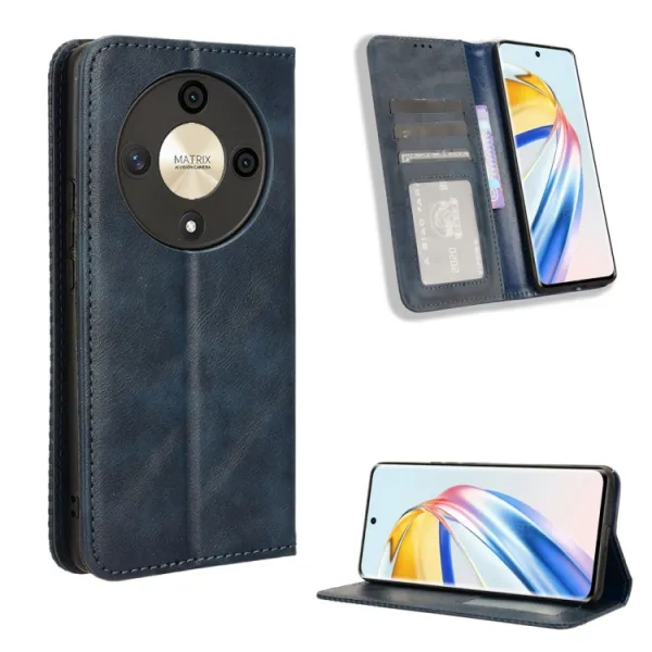 BUSINESS Peňaženkový kryt pre Honor Magic6 Lite 5G modrý