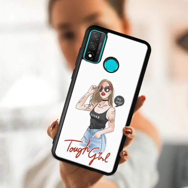 MY ART Ochranný kryt pre Huawei P Smart 2020 TOUGH GIRL (131)