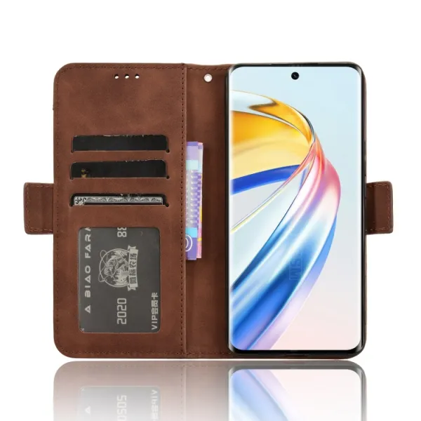 SLOT Peňaženkový obal pre Honor Magic6 Lite 5G hnedý
