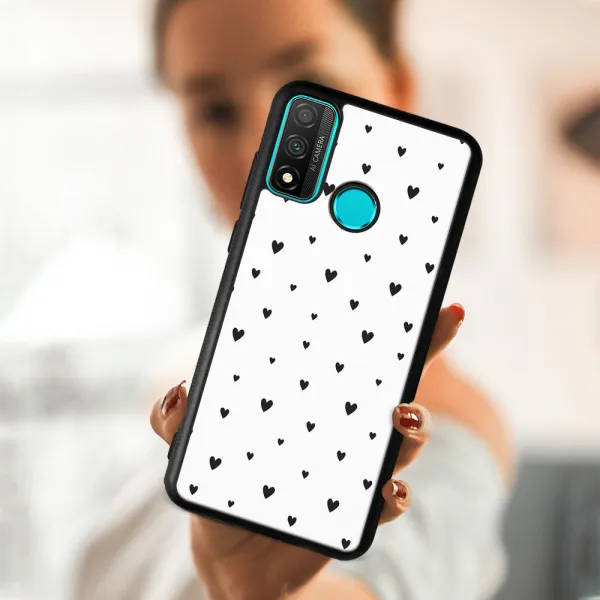 MY ART Ochranný kryt pre Huawei P Smart 2020 BLACK HEARTS (167)