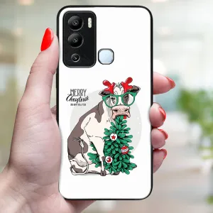MY ART Kryt s vianočným dizajnom Infinix Hot 12i MERRY CHRISTMAS (074)