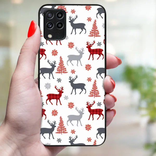 MY ART Kryt s vianočným dizajnom Samsung Galaxy M53 5G DEER (068)