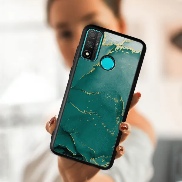 MY ART Ochranný kryt pre Huawei P Smart 2020 GREEN MARBLE (145)