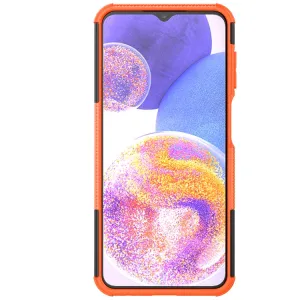 STAND Odolný ochranný kryt pre Samsung Galaxy A23 / A23 5G oranžový