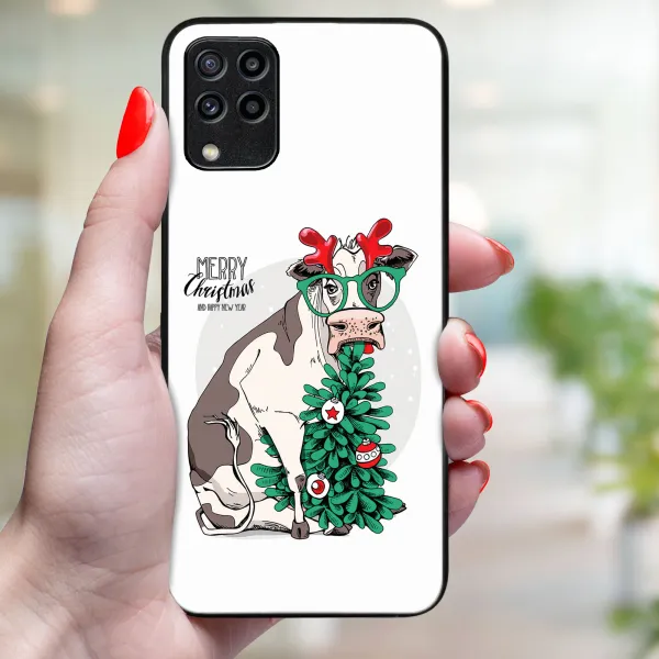 MY ART Kryt s vianočným dizajnom Samsung Galaxy M33 5G MERRY CHRISTMAS (074)