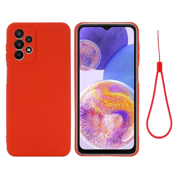 RUBBER Ochranný kryt pre Samsung Galaxy A23 / A23 5G červený