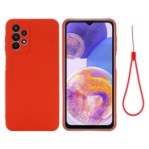 RUBBER Ochranný kryt pre Samsung Galaxy A23 / A23 5G červený