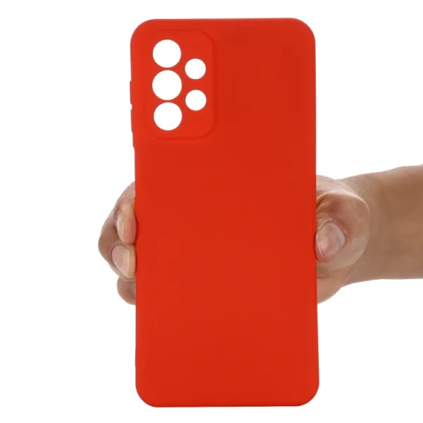 RUBBER Ochranný kryt pre Samsung Galaxy A23 / A23 5G červený