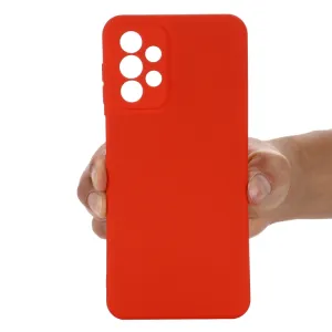 RUBBER Ochranný kryt pre Samsung Galaxy A23 / A23 5G červený