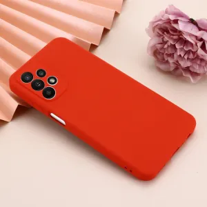 RUBBER Ochranný kryt pre Samsung Galaxy A23 / A23 5G červený