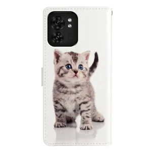 ART Peňaženkový kryt pre Motorola Edge 40 LITTLE CAT