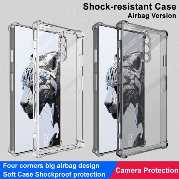 IMAK Ochranný silikónový obal pre Nubia Redmagic 8S Pro 5G priehľadný