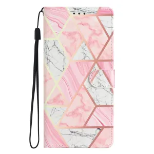 ART Peňaženkový kryt pre Motorola Edge 40 PINK MARBLE