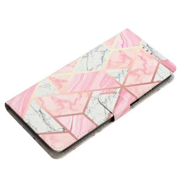 ART Peňaženkový kryt pre Motorola Edge 40 PINK MARBLE