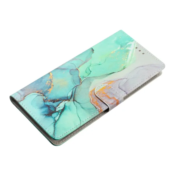 ART Peňaženkový kryt pre Motorola Edge 40 GREEN MARBLE