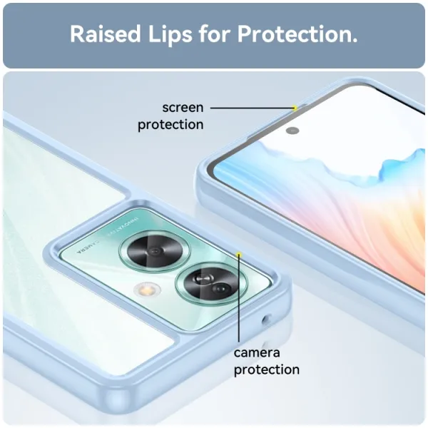 CRYSTAL Ochranný kryt pre Oppo A79 5G modrý